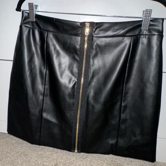 Mini Leather Skirt - Picture 2 of 2